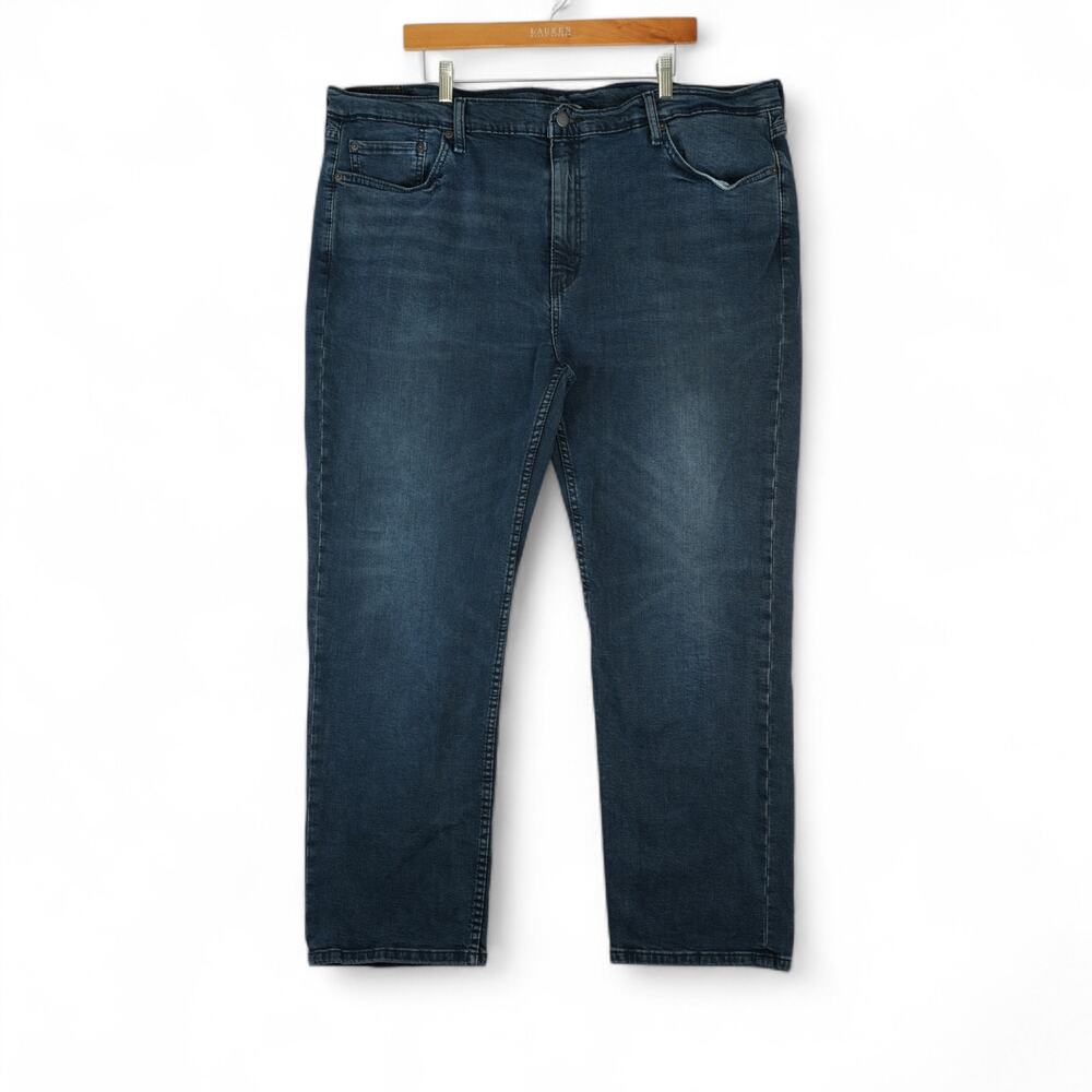 Levis 514 Jeans Mens 46x32 Straight‎ Dark Wash Stretch Denim Classic